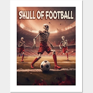 Skull of Football Posters and Art